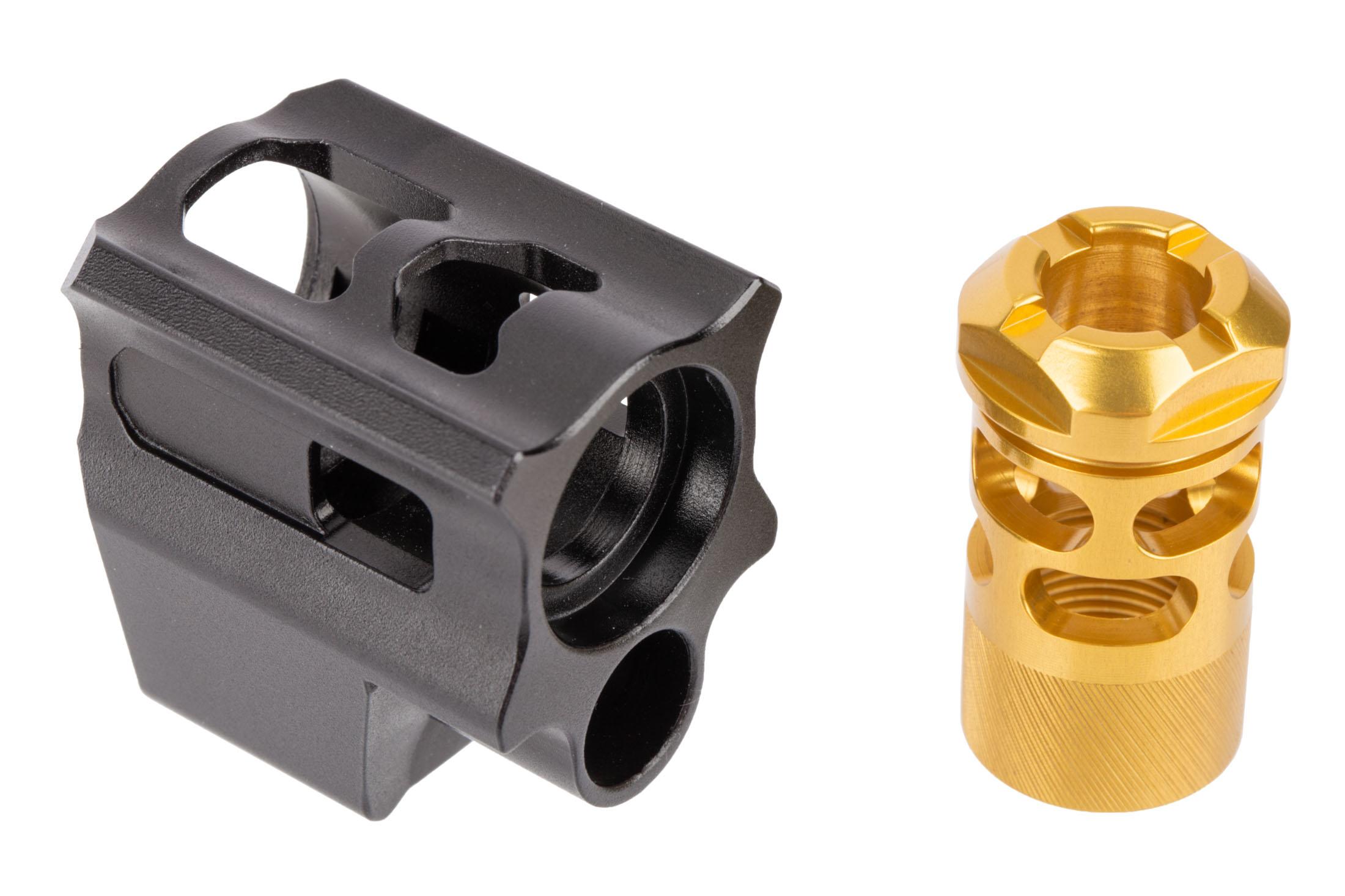 Tyrant CNC Compensator For Glock Gen3 - Black/Gold
